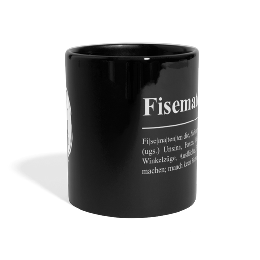 Tasse | Eischwiele Platt | Fisematenten - Schwarz