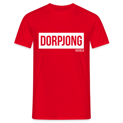 T-Shirt | Dorpjong Hücheln Klassik | Manns-Lüü - Rot