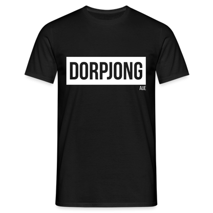 T-Shirt | Dorpjong Aue Klassik | Manns-Lüü - Schwarz