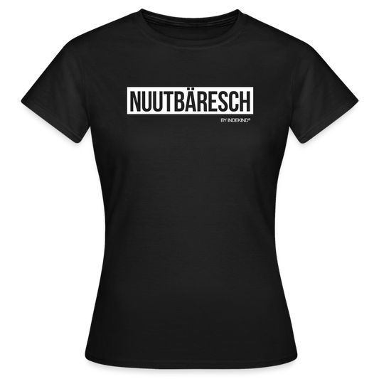 T-Shirt | Nuutbäresch Klassik | Mädsche - Schwarz