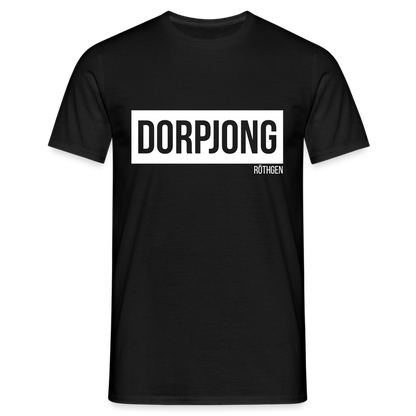 T-Shirt | Dorpjong Röthgen Klassik | Manns-Lüü - Schwarz