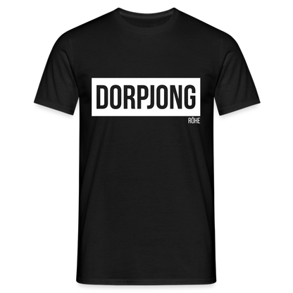 T-Shirt | Dorpjong Röhe Klassik | Manns-Lüü - Schwarz