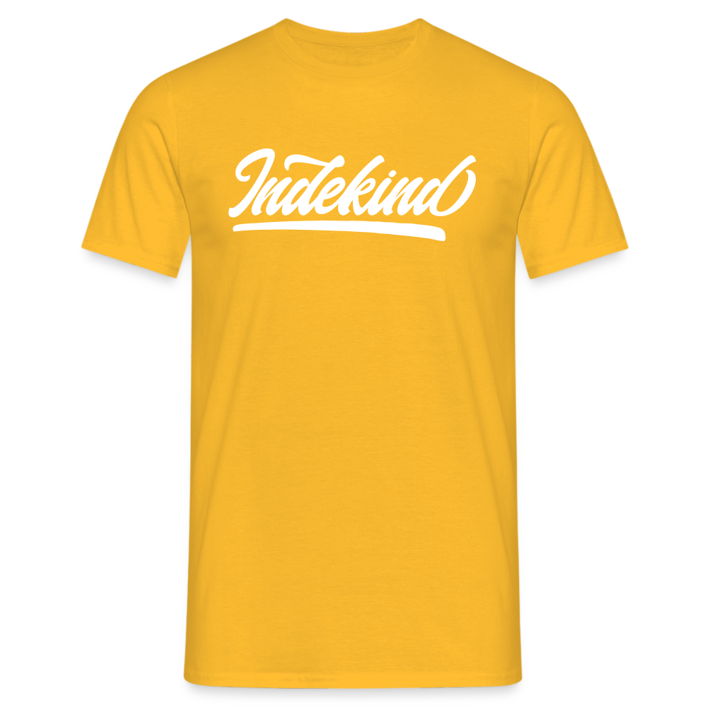 T-Shirt | Indekind Klassik | Manns-Lüü - Gelb