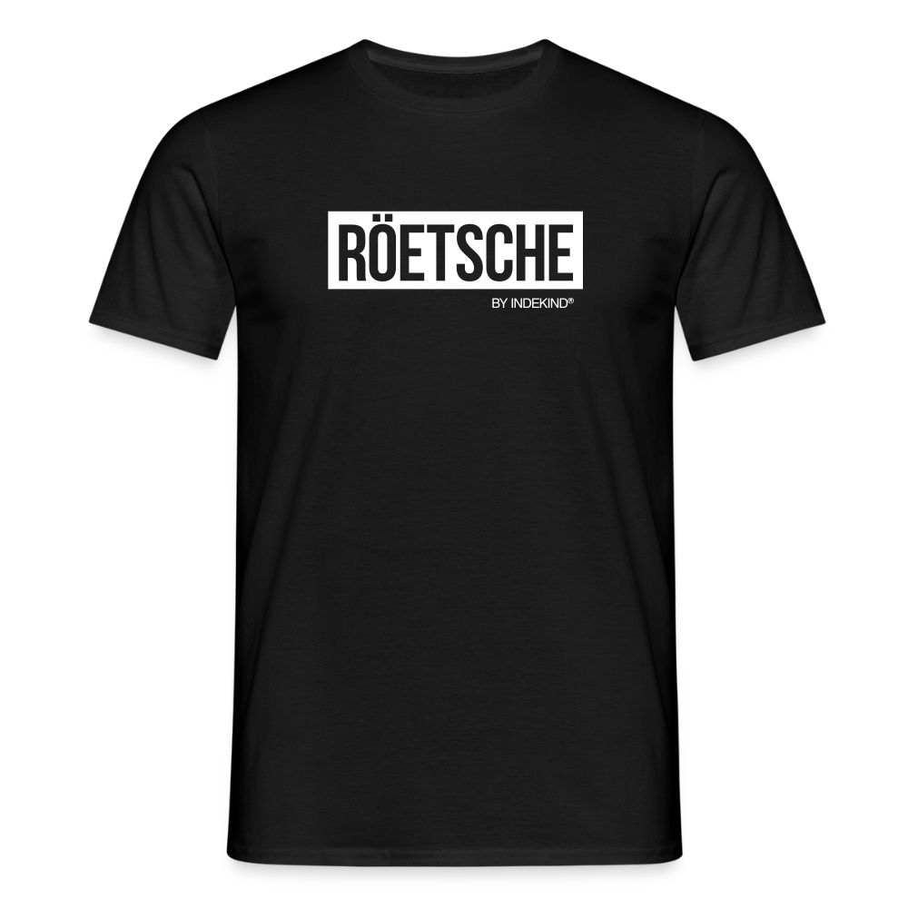 T-Shirt | Röetsche Klassik | Manns-Lüü - Schwarz