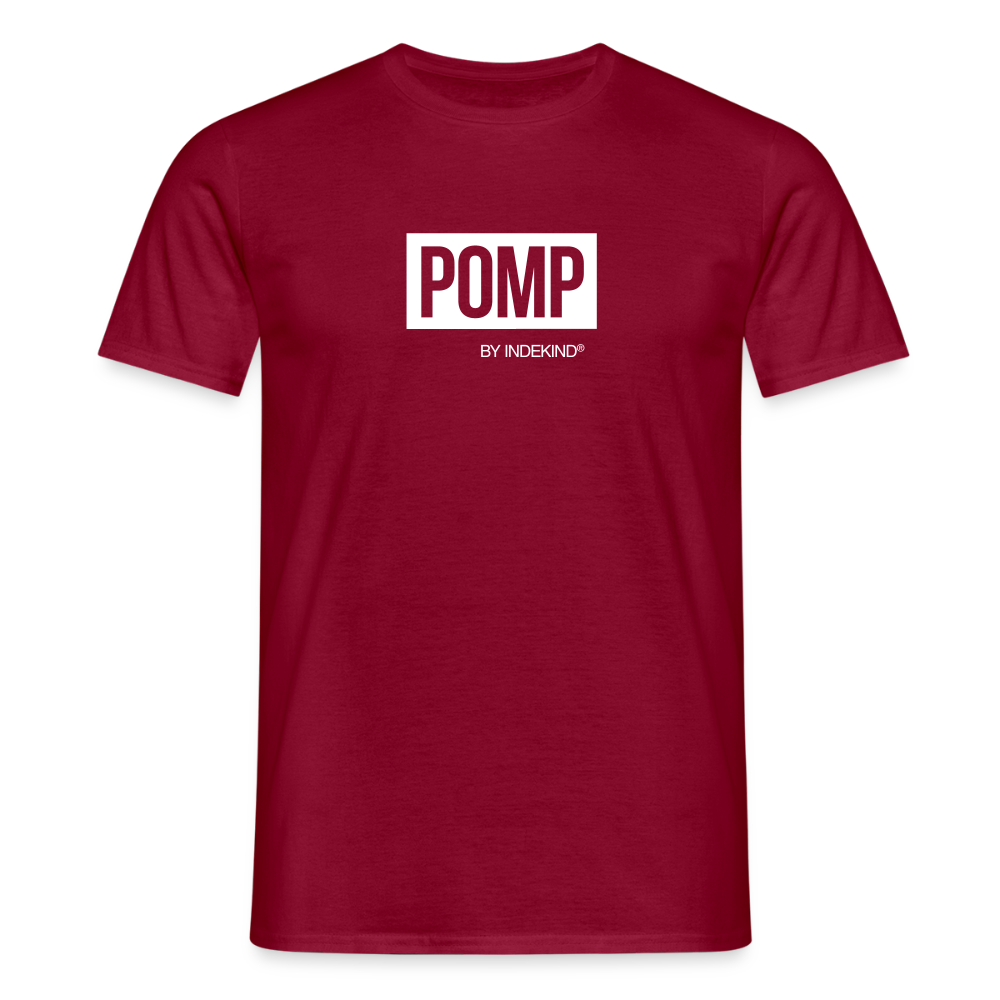 T-Shirt | Pomp Klassik | Manns-Lüü - Ziegelrot