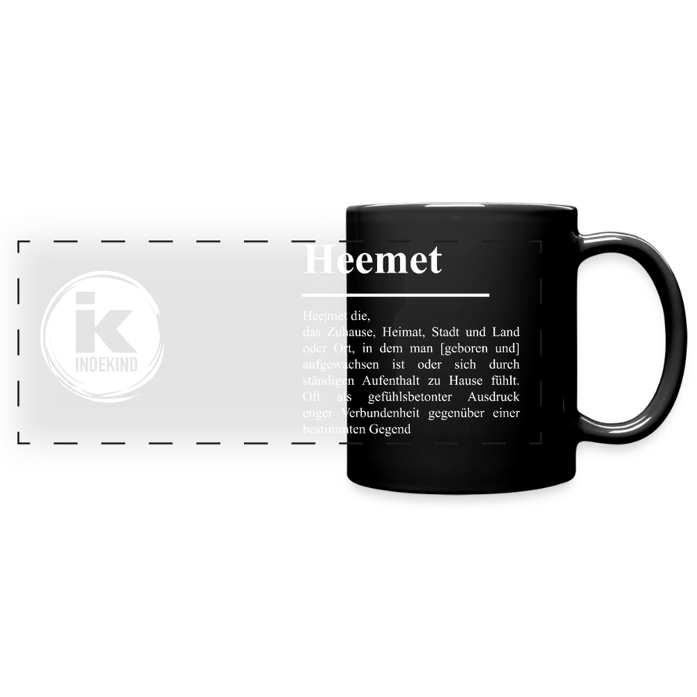 Tasse | Eischwiele Platt | Heemet - Schwarz