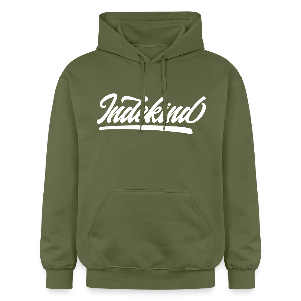 Hoodie | Indekind Premium | Manns-Lüü - Militärgrün