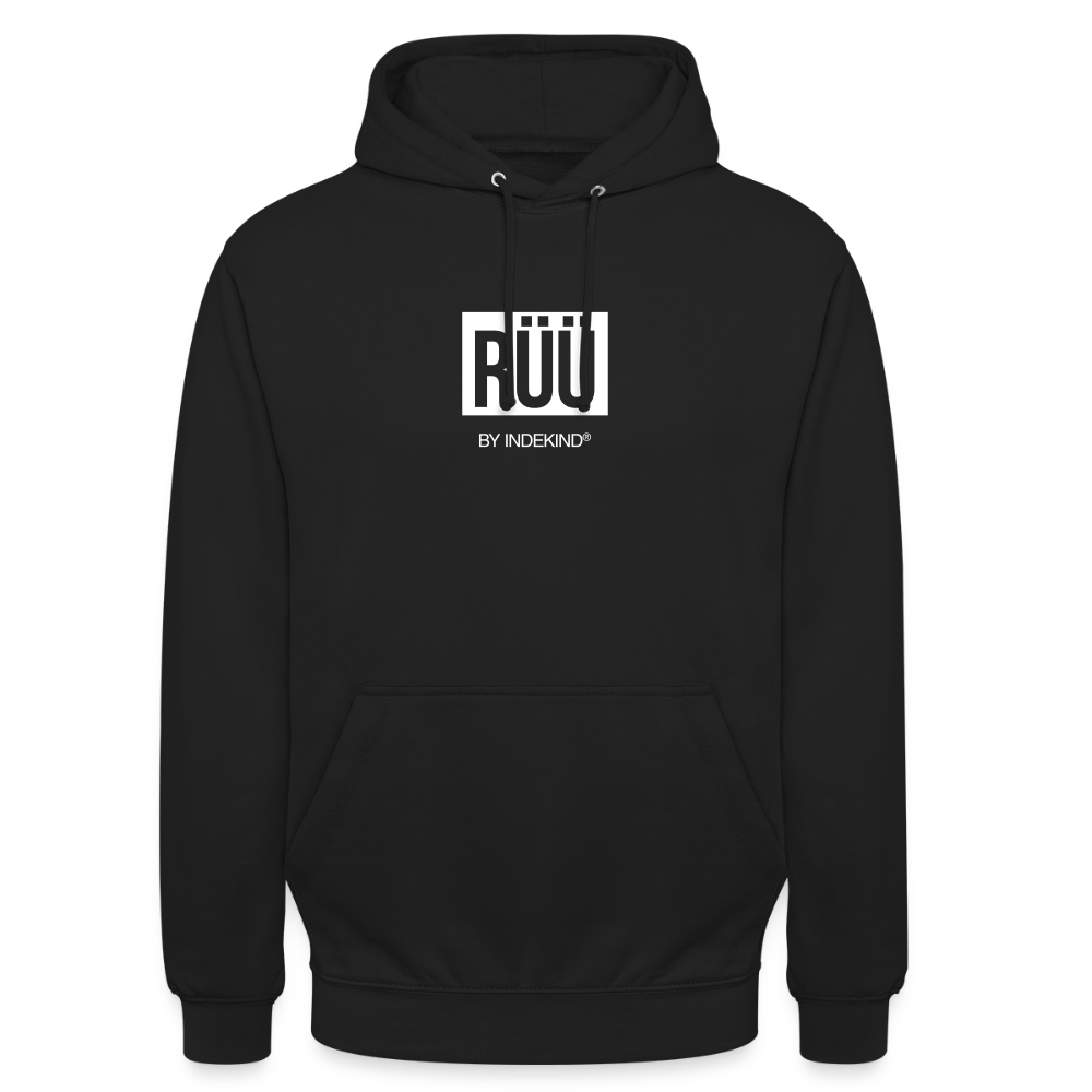 Hoodie | Rüü Klassik | Fü allemoole - Schwarz