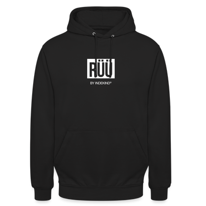 Hoodie | Rüü Klassik | Fü allemoole - Schwarz