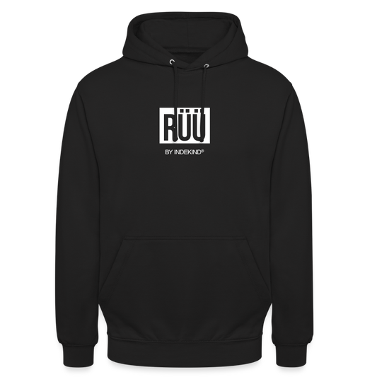 Hoodie | Rüü Klassik | Fü allemoole - Schwarz