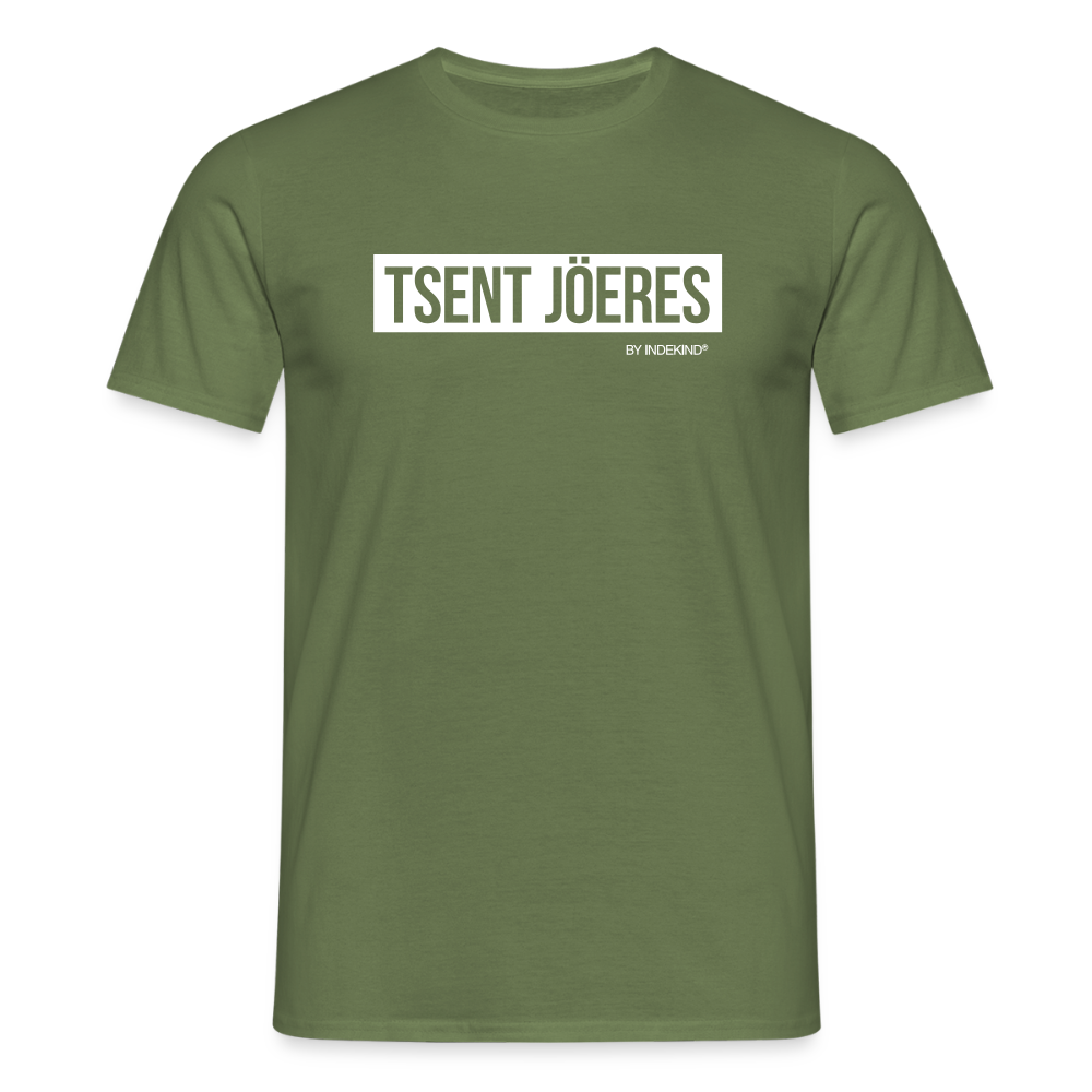 T-Shirt | Tsent Jöeres Klassik | Manns-Lüü - Militärgrün