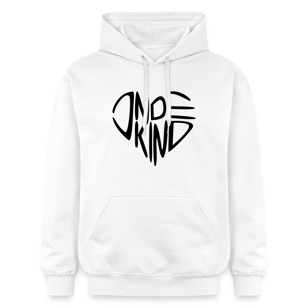 Hoodie | Indekind Premium | Herz-Logo | Manns-Lüü - Weiß