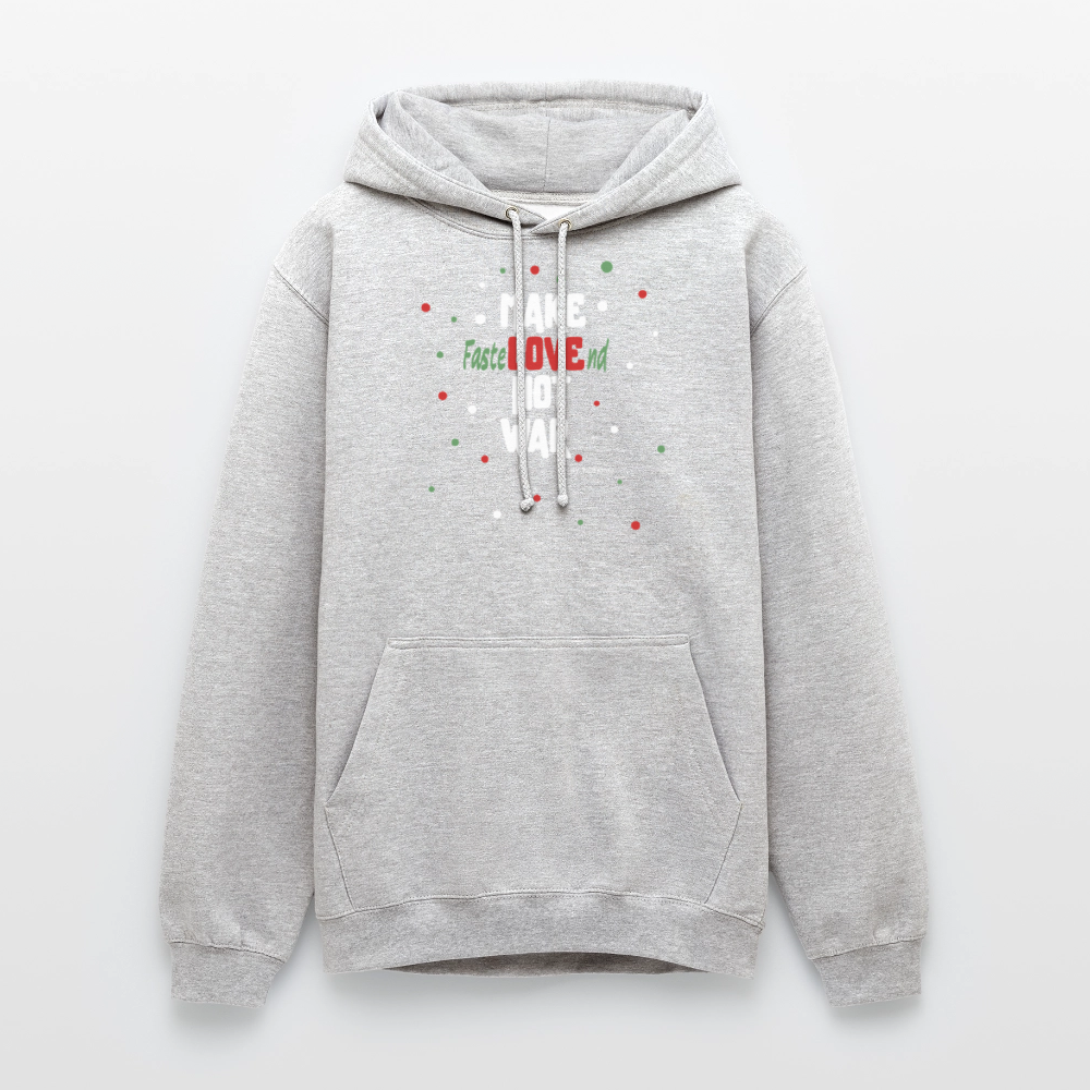 Hoodie | Fastelovend | Fü allemoole - Hellgrau meliert