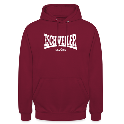 Statement-Hoodie | St. Jöris | Fü allemoole - Bordeaux
