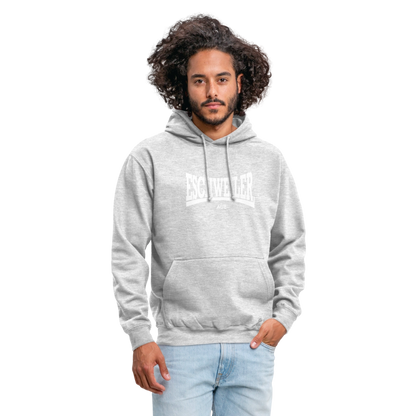 Statement-Hoodie | Aue | Fü allemoole - Hellgrau meliert