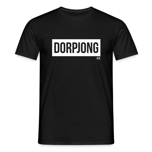 T-Shirt | Dorpjong Aue Klassik | Manns-Lüü - Schwarz