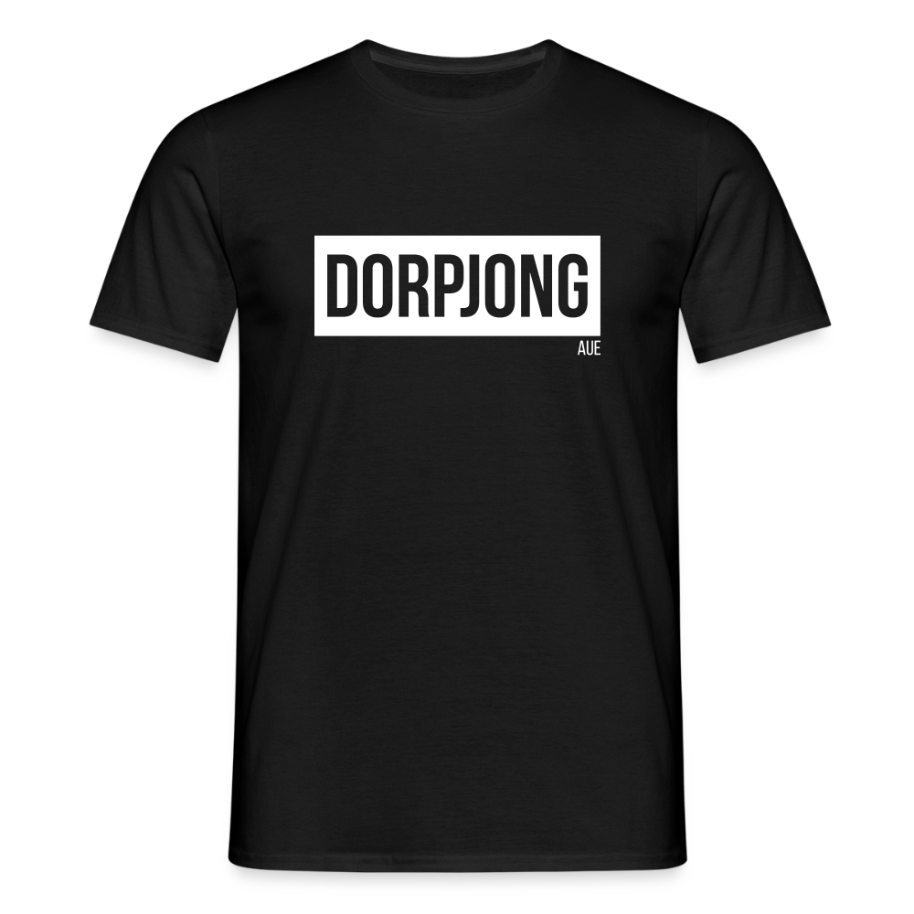 T-Shirt | Dorpjong Aue Klassik | Manns-Lüü - Schwarz
