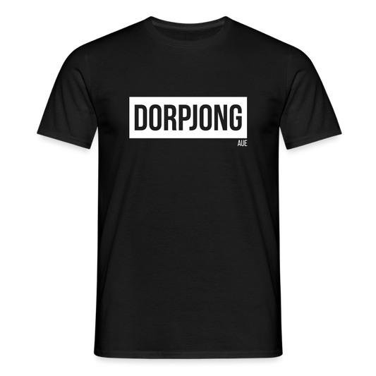T-Shirt | Dorpjong Aue Klassik | Manns-Lüü - Schwarz