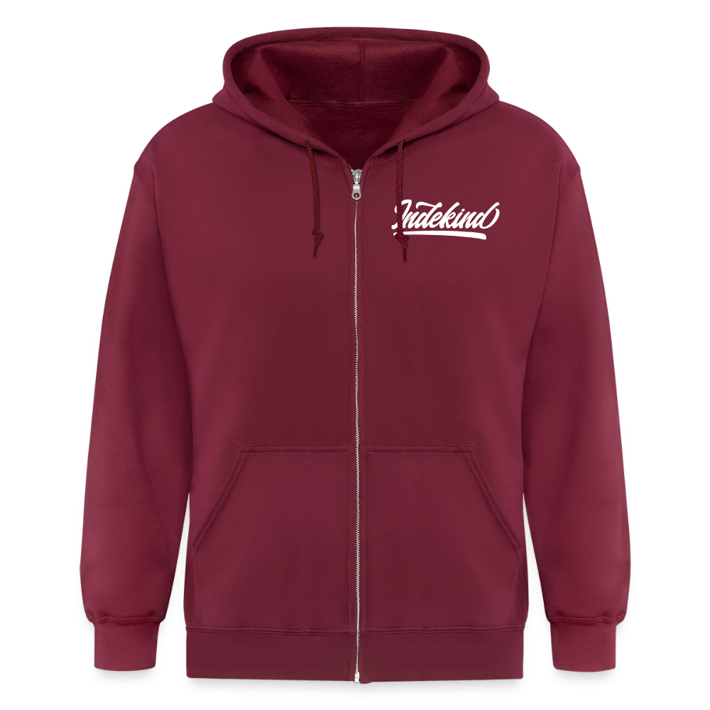 Zipper | Indekind Premium | Herz-Logo | Fü allemoole - Maroon