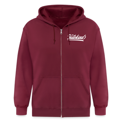 Zipper | Indekind Premium | Herz-Logo | Fü allemoole - Maroon