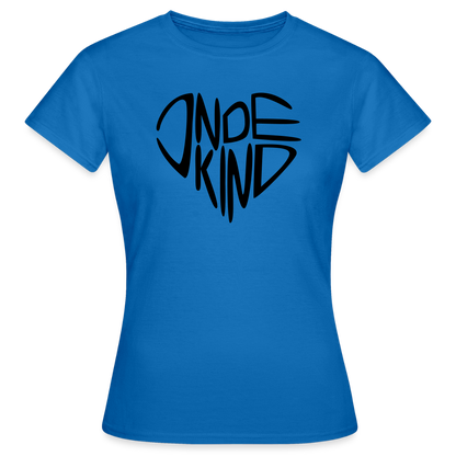 T-Shirt | Indekind Premium | Herz-Logo | Mädsche - Royalblau
