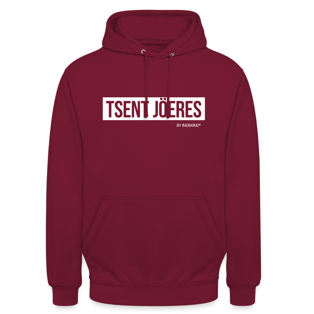 Hoodie | Tsent Jöeres Klassik | Fü allemoole - Bordeaux
