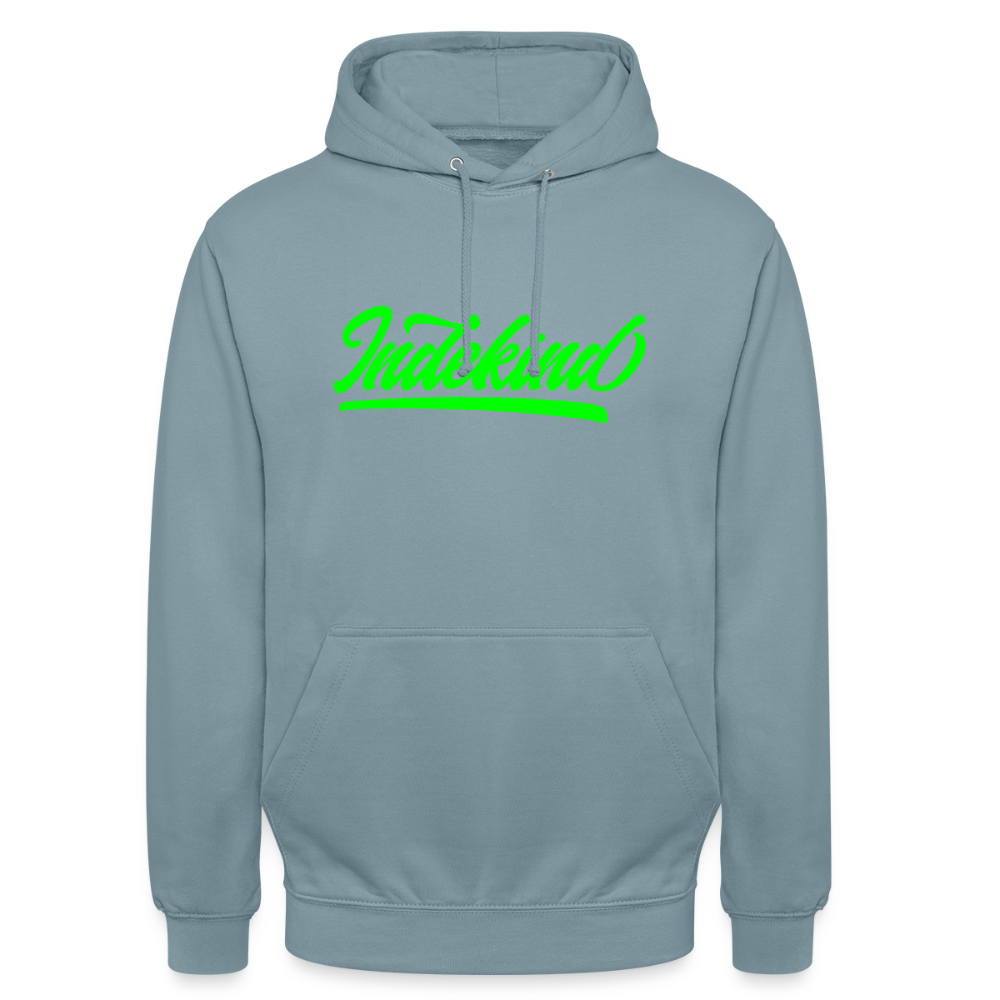 Hoodie | Indekind Neon Jröng Klassik | Fü allemoole - Nebelblau