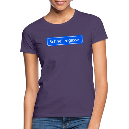 T-Shirt | Schnellengasse | Mädsche - Dunkellila
