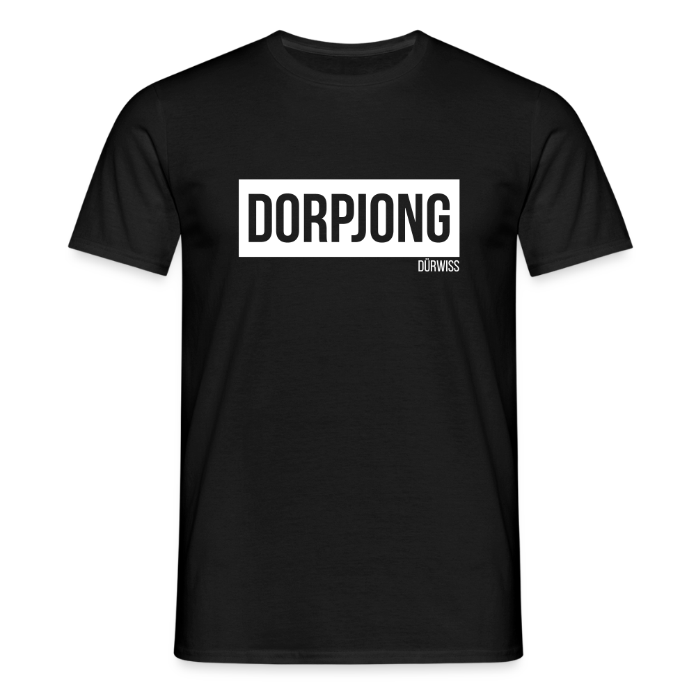 T-Shirt | Dorpjong Dürwiss Klassik | Manns-Lüü - Schwarz