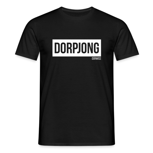 T-Shirt | Dorpjong Dürwiss Klassik | Manns-Lüü - Schwarz
