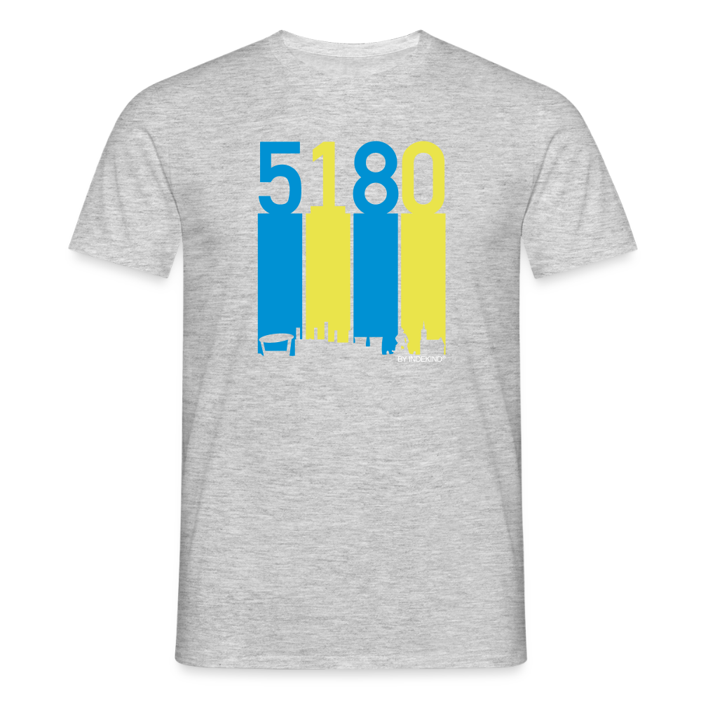 T-Shirt | 5180 Skyline | Manns-Lüü - Grau meliert
