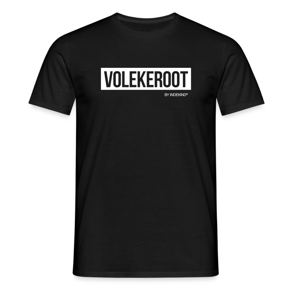 T-Shirt | Volekeroot Klassik | Manns-Lüü - Schwarz