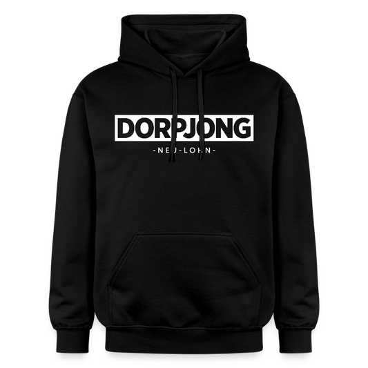 Hoodie | Dorpjong Neu-Lohn Premium | Manns-Lüü - Schwarz
