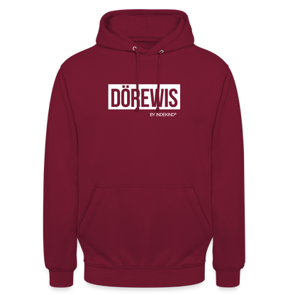 Hoodie | Dörewis Klassik | Fü allemoole - Bordeaux