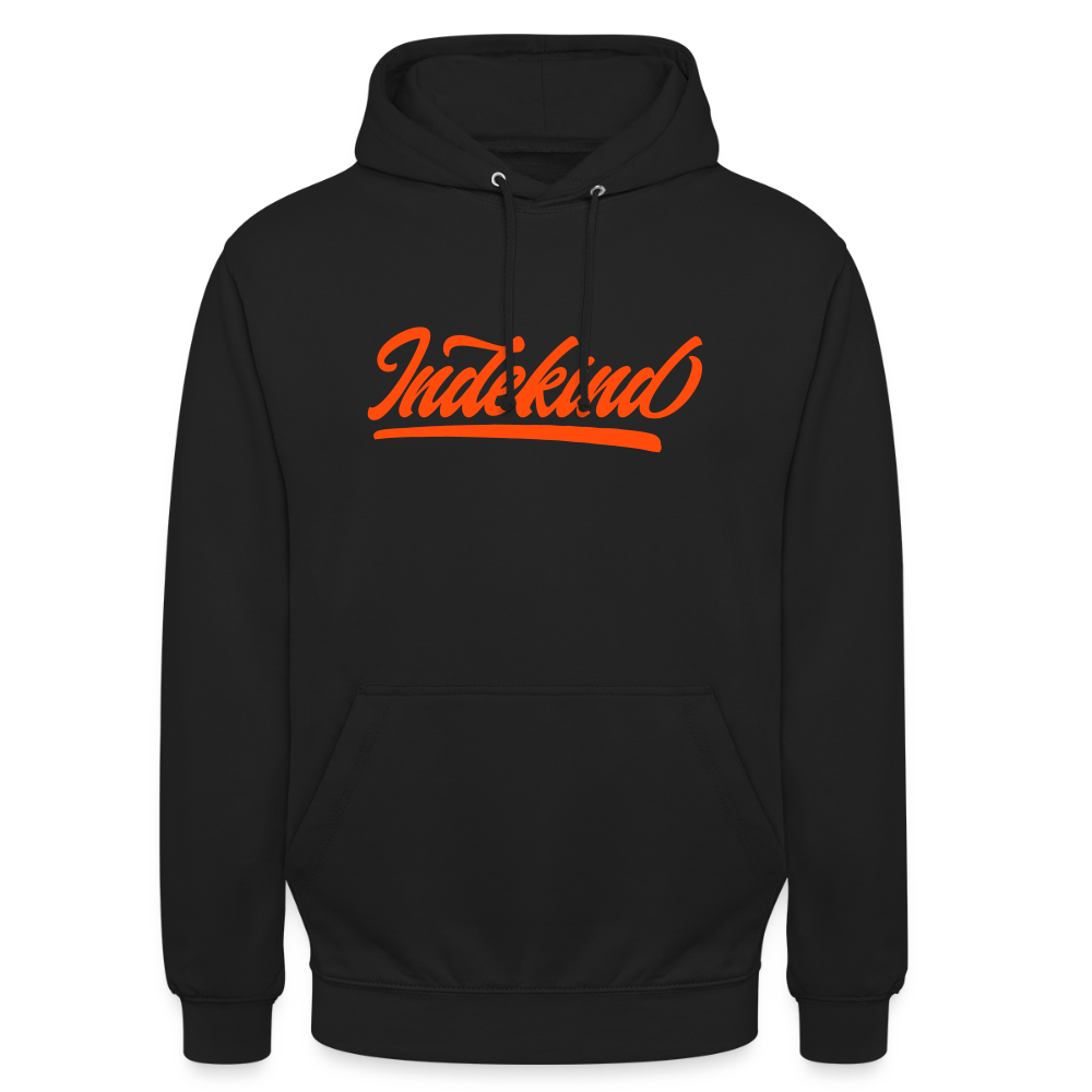 Hoodie | Indekind Neon Orange Klassik| Fü allemoole - Schwarz