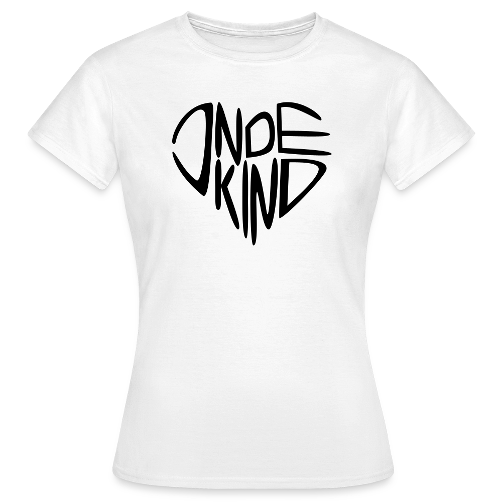 T-Shirt | Indekind Premium | Herz-Logo | Mädsche - Weiß