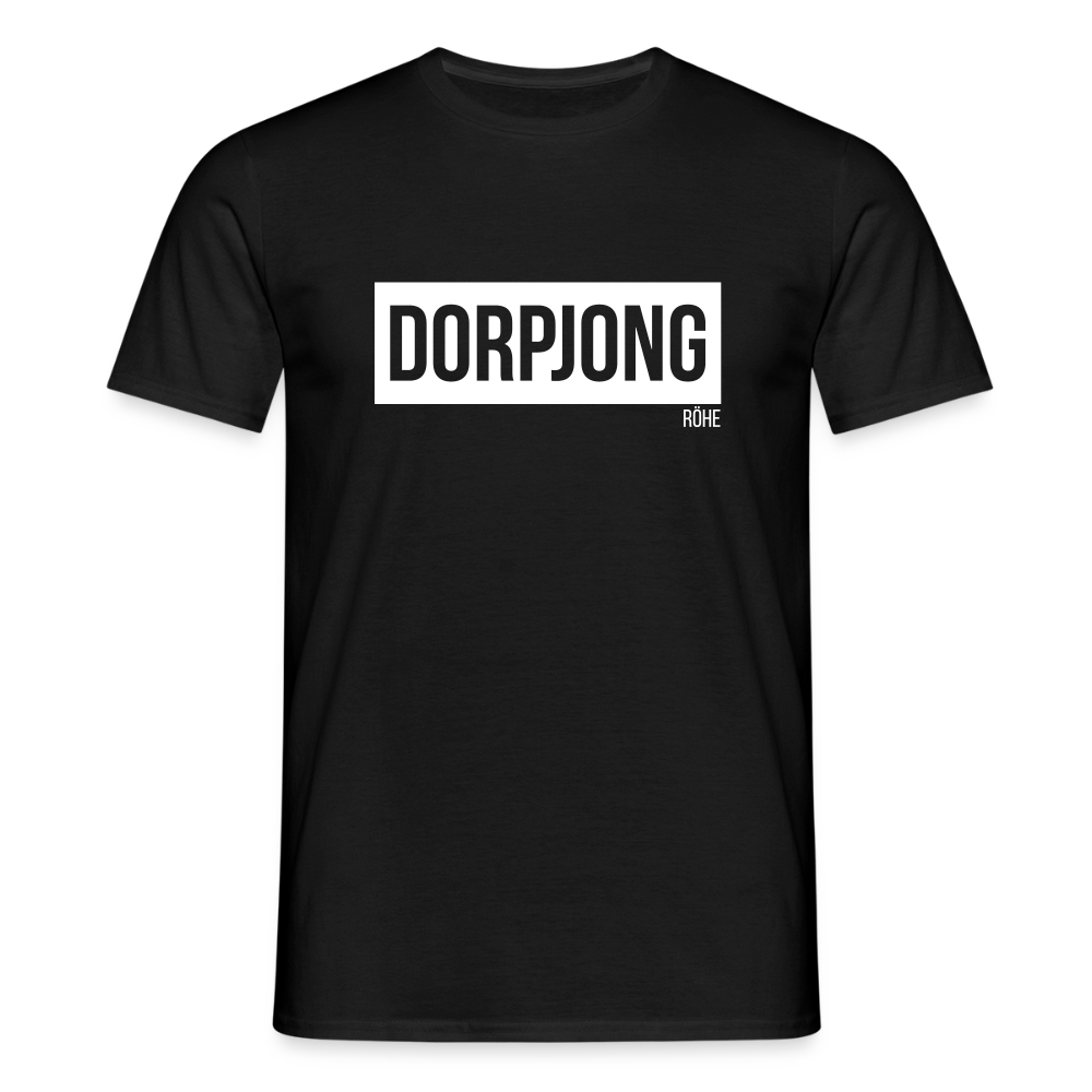T-Shirt | Dorpjong Röhe Klassik | Manns-Lüü - Schwarz