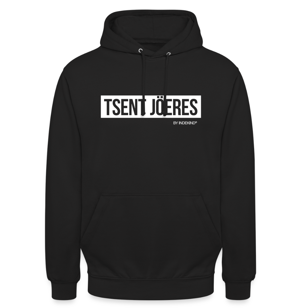 Hoodie | Tsent Jöeres Klassik | Fü allemoole - Schwarz