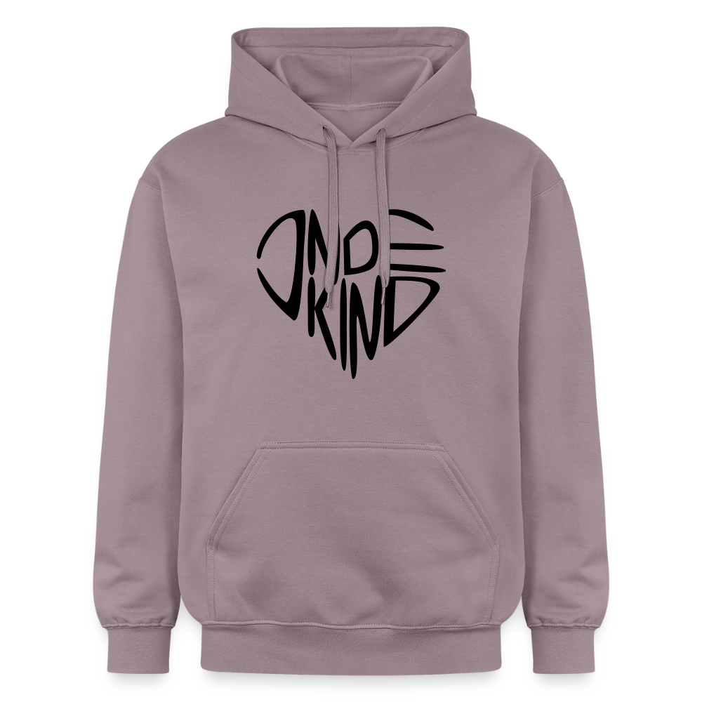 Hoodie | Indekind Premium | Herz-Logo | Mädsche - Lilagrau 