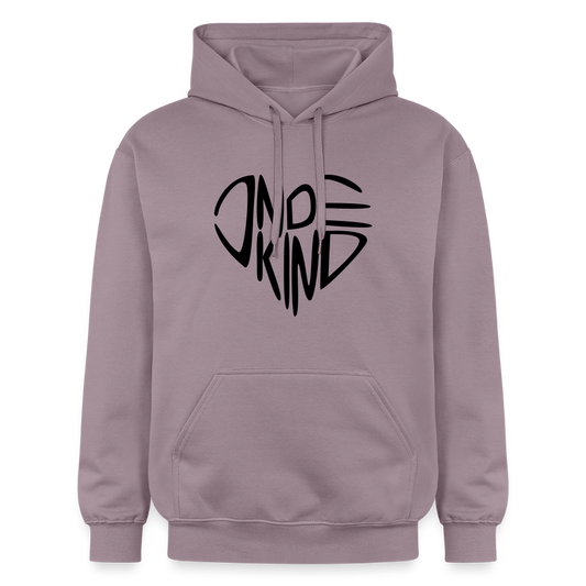 Hoodie | Indekind Premium | Herz-Logo | Mädsche - Lilagrau 