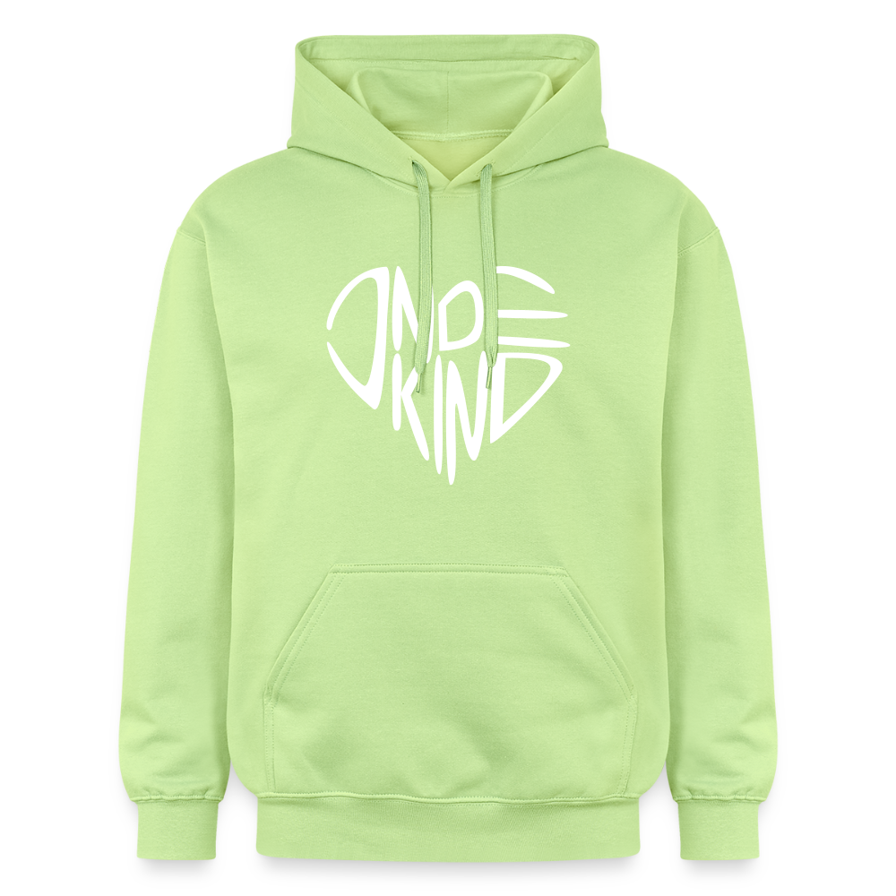 Hoodie | Indekind Premium | Herz-Logo | Manns-Lüü - Pistazie