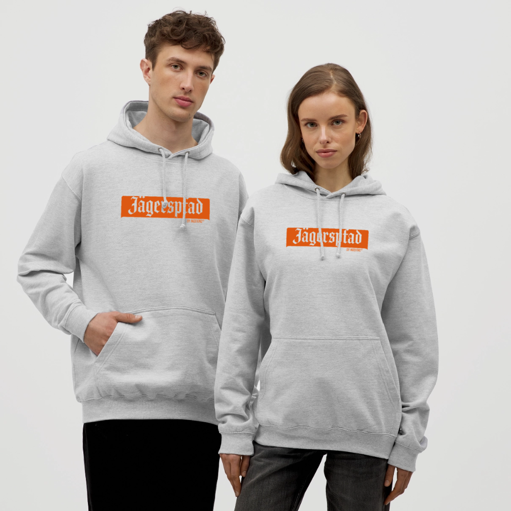 Hoodie | Jägerspfad | Fü allemoole - Hellgrau meliert