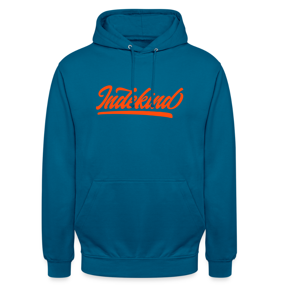 Hoodie | Indekind Neon Orange Klassik| Fü allemoole - Tiefseeblau 