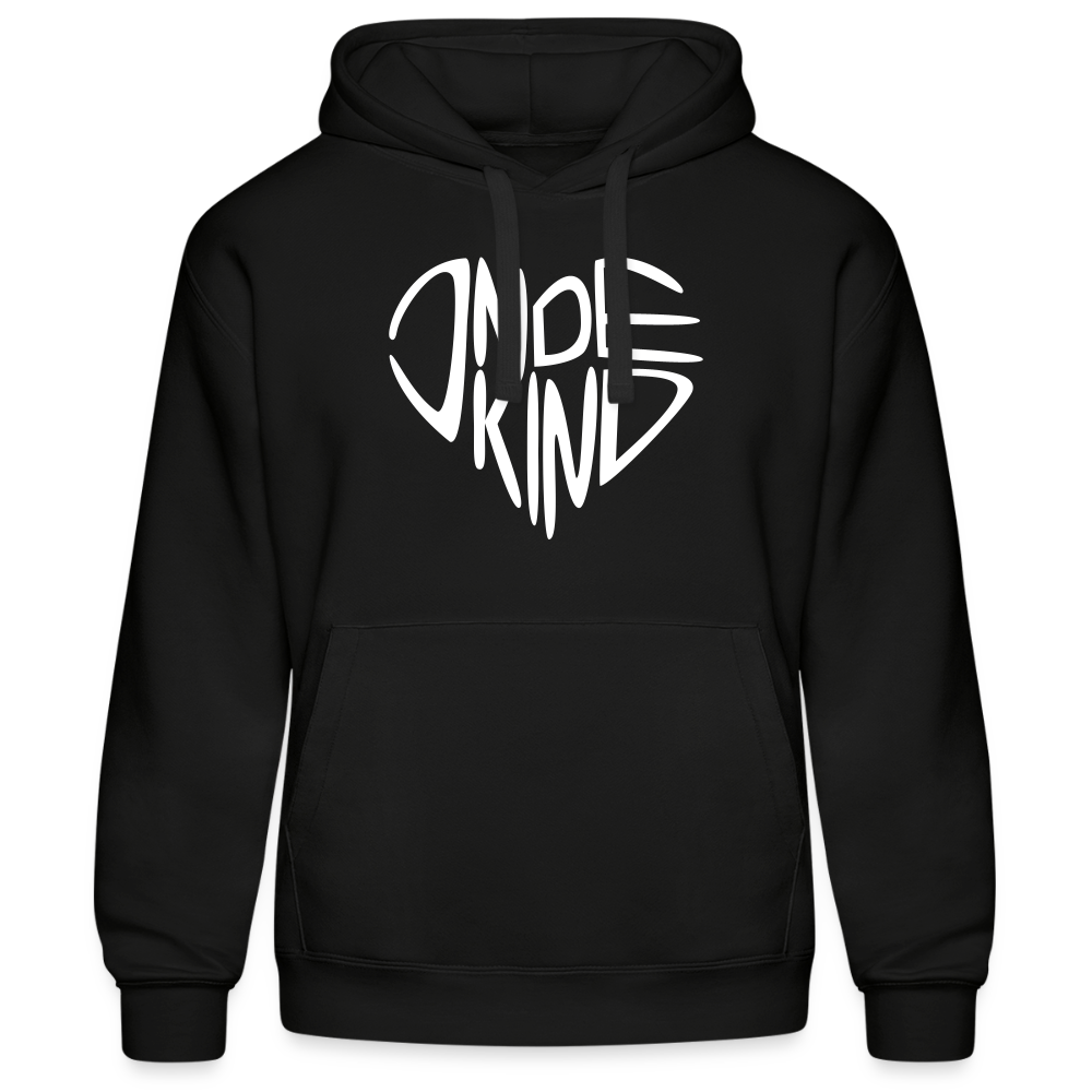 Hoodie | Indekind Premium | Herz-Logo | Manns-Lüü - Schwarz