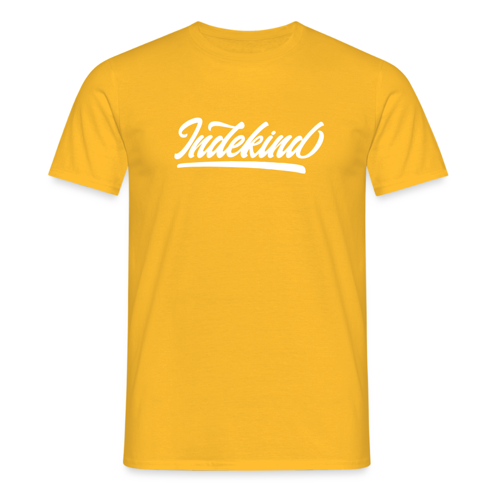 T-Shirt | Indekind Klassik | Manns-Lüü - Gelb
