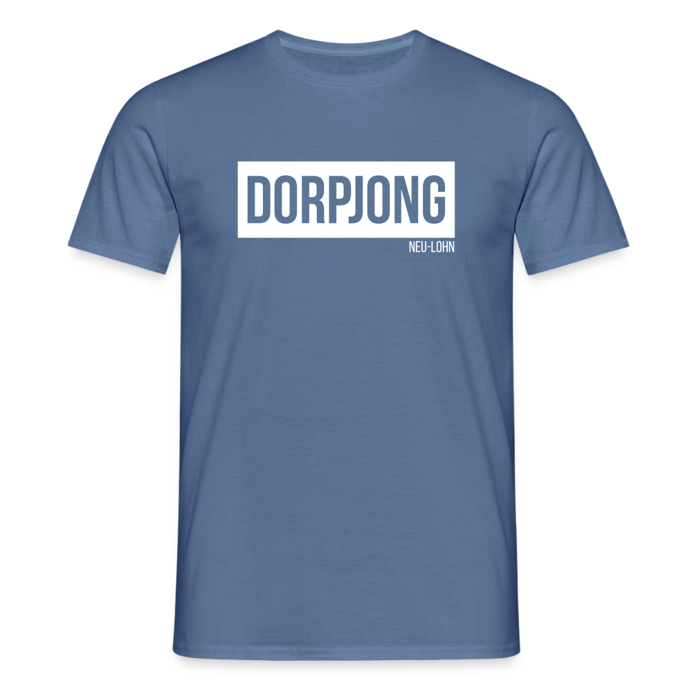 T-Shirt | Dorpjong Neu-Lohn Klassik | Manns-Lüü - Taubenblau 