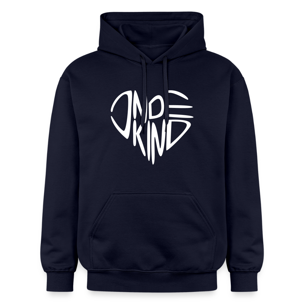 Hoodie | Indekind Premium | Herz-Logo | Manns-Lüü - Navy