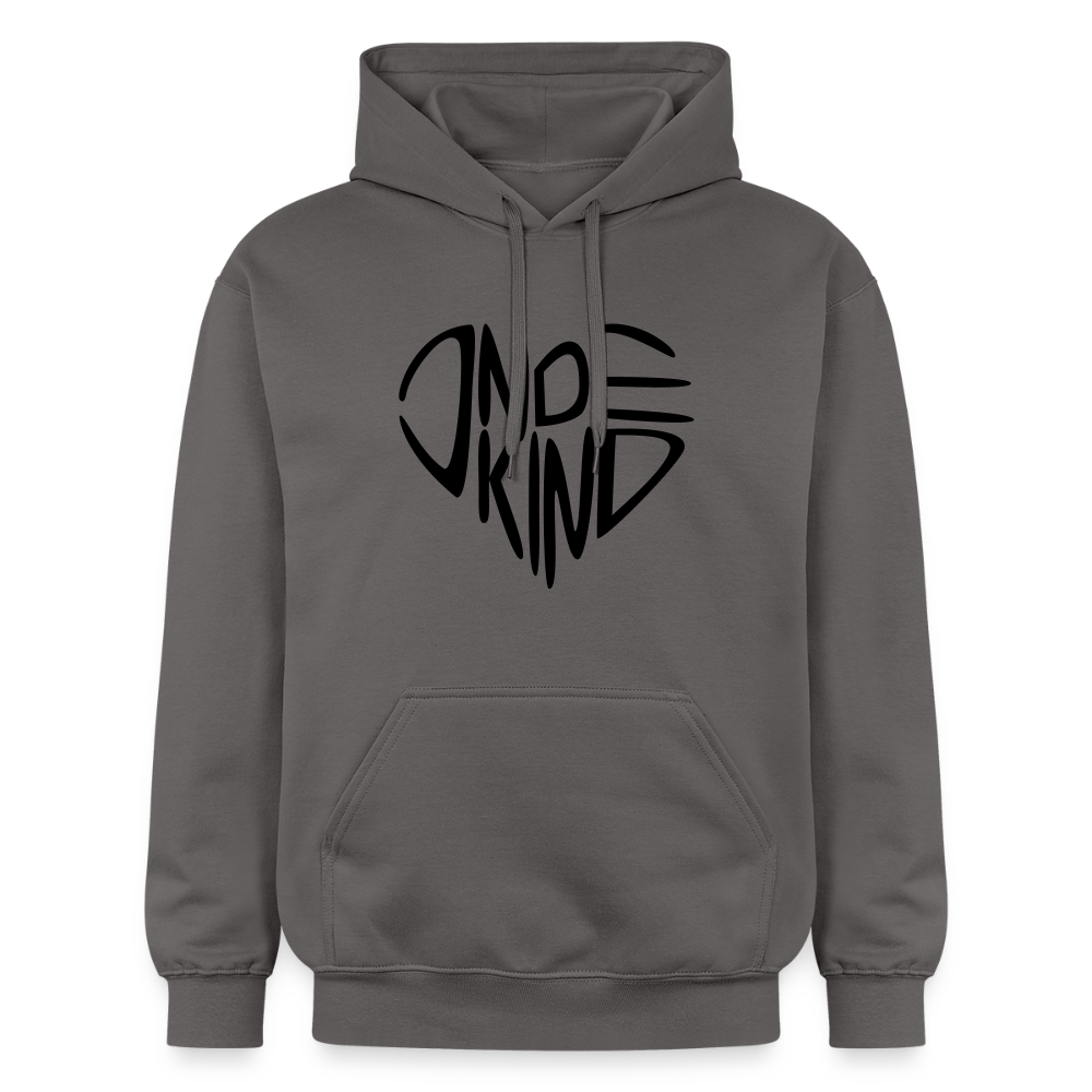 Hoodie | Indekind Premium | Herz-Logo | Manns-Lüü - Dunkelgrau