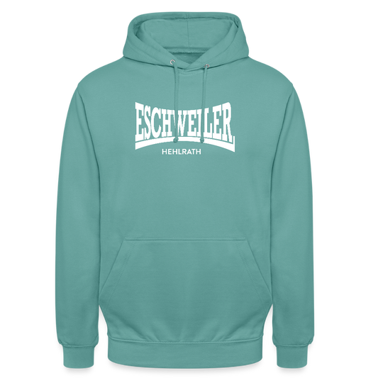 Statement-Hoodie | Hehlrath | Fü allemoole - Pastelltürkis