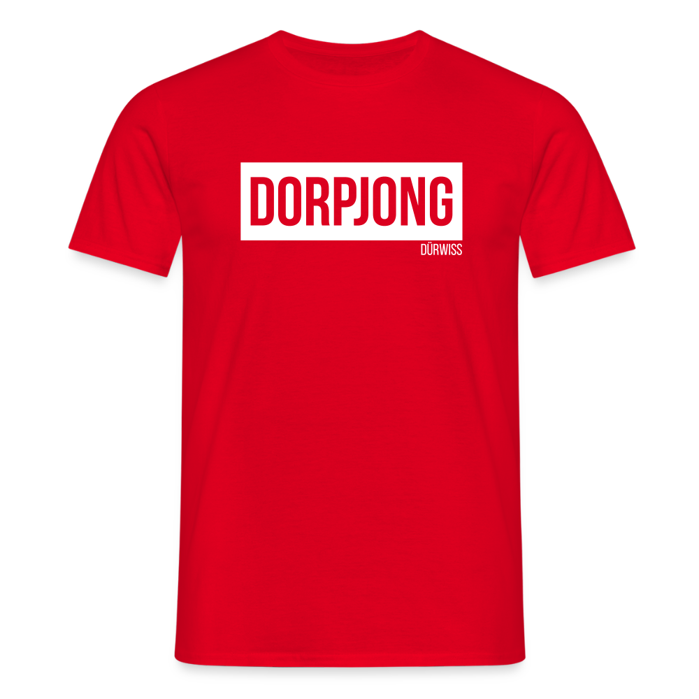 T-Shirt | Dorpjong Dürwiss Klassik | Manns-Lüü - Rot